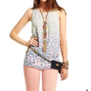 CAbi. Sleeveless Flowly Blouse. Sheer. Women’s XL.